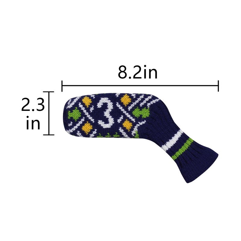 Scott Edward 10 Pcs Knitted Golf Iron Head Covers Adorable