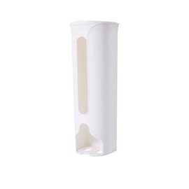 HYHTMER Professional Garbage Bag Storage Box - Wall-mounted Plastic Bag Collector for Kitchen - Convenient Bag Dispenser for Underwear Storage. (White)