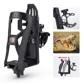 KEMIMOTO ATV Cup Holder, Upgraded Motorcycle Drink Holder Water Speaker Mount with 0.6”-1.56” Metal Clamp for All Terrain Vehicles Vehicle Bike Boat Stroller Walker Wheelchair Scooter Golf Cart