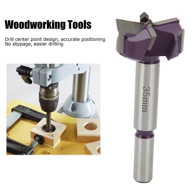 Concealed Hinge Jig Bit 3 Flute Woodworking Hole Punch Drill