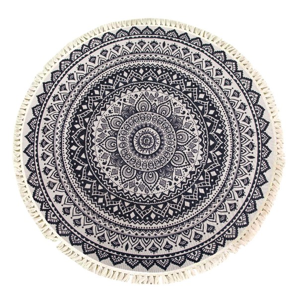 Terafeels Rug Circle Rug Round Area Rug Cotton Woven Rug