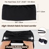 Satin Lined Open Turban Headband Anti-Friction Hair Head Wrap,Black