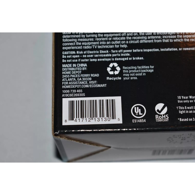 Eco-Smart 2 pk EcoSmart 40W 450 LED Clear Bright White