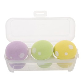 Minkissy Mushroom Makeup Sponge Set 3pcs Multifunctional Face Sponges Ideal for Foundation Gentle for Sensitive Skin Wet/dry Use