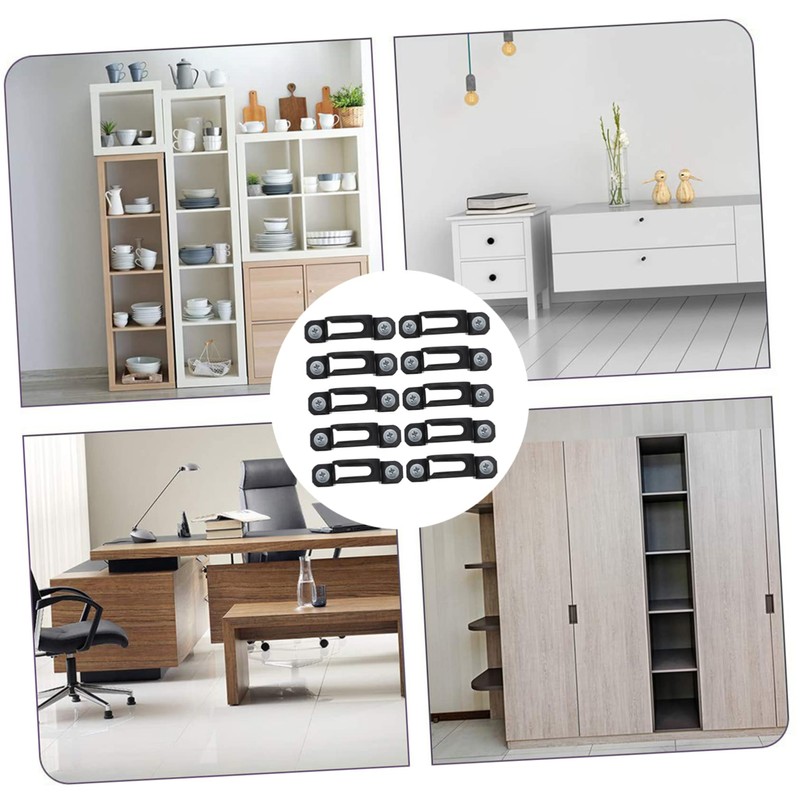Operitacx Furniture Connector 50 Sets Cabinet Wardrobe Fasteners Simple Design