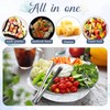 Baderke 2 Sets 11.8" Chilled Serving Tray for Parties Round