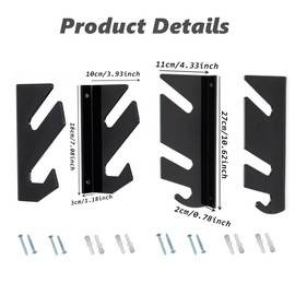 YGMXZL 2 Pack Skateboard Wall Mount,Skateboard Hanger for Skateboard Deck Display and Storage,for Longboard,Skis,Nowboards,Water Skis and Electric Skateboard (1 Board)