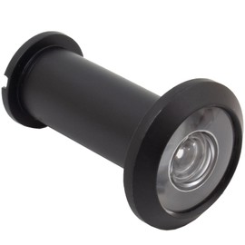 Stone Harbor Hardware Door Viewer, 180 Degrees, 9/16" Bore Hole, Adjusts from 1-3/8" to 2-1/8", Matte Black