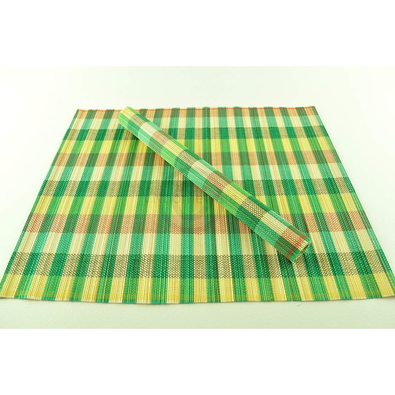 Bamboo Placemats, Pack of 4 Handmade Wood Table Mats, Eco