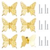 MOROBOR Butterfly Drawer Knobs, 6pcs Gold Zinc Alloy Butterfly Pull