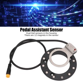 Electric Bicycle Pedal Sensor, Electric Bicycle Assistance Sensor, Sturdy, Durable Right Double Hall Sensors for