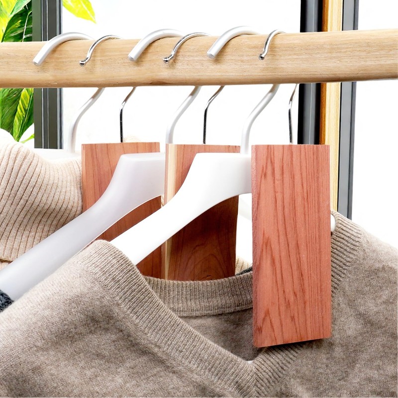 Cedar Blocks for Clothes Storage, 20 Pack Natural Cedar Planks