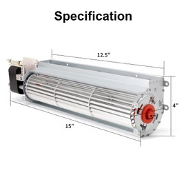 Aibabcue Fireplace Blower Replacement For Desa, FMI, Vanguard, Vexar, Comfort Flame Glow, GA3650 GA3750 GA3750A BK BKT Fireplaces Fan Blower Parts