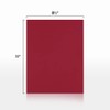 8 1/2 x 11 Cardstock - Garnet Red (50 Qty.)