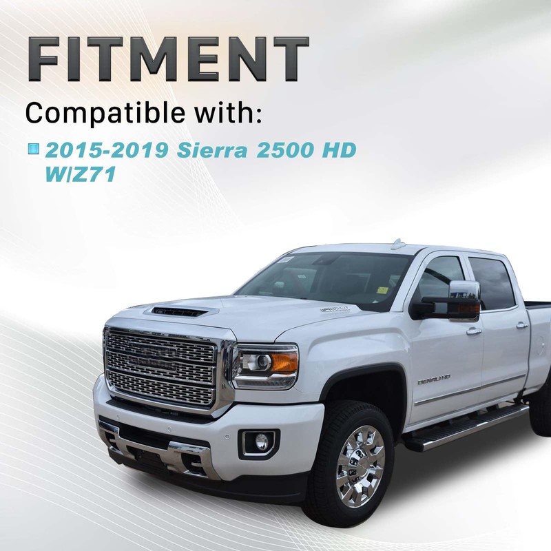 CONLLCON Front Bumper Skid Plate Chrome Compatible with 2015-2019 GMC