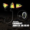 Reaction Tackle Swimbait Swing Jig Heads Blue Gizzard 3/4
