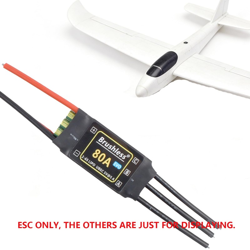 KINGMODEL RC Helicopter 80A Brushless BHLeli HV ESC 2-6S LiPo