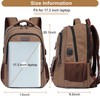 Mactso Canvas Travel Laptop Backpack for Men Women, Business Work