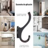 5 ganchos de pared de aleación de aluminio, soporte de