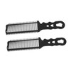 WOONEKY 2pcs Ergonomic Hair Cutting Combs for Men Precision Styling