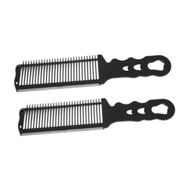 WOONEKY 2pcs Ergonomic Hair Cutting Combs for Men Precision Styling Comb for Barbers Durable Salon Accessories for Accurate Hair Placement Efficient Hairstyling