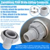 Tujoe P6H1158 Replacement Drain Valve Cap Plastic Swimming Pool Drain
