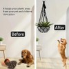 WeedGuard Outdoor Plant Hanger Macrame – Handcrafted Bohemian Holder with