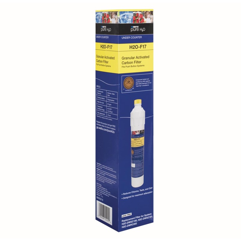 Watts Premier H2O-F17 Pure H2O GAC Carbon Filter Replacement for