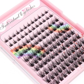 Bodermincer NEW 120 Cluster 10-12-14-16mm Mixed Professional Makeup Individual EyeLashes Grafting False Eyelashes Eyelash Extension Individual Eyelash Bunche (14-16-18mm Mixed)