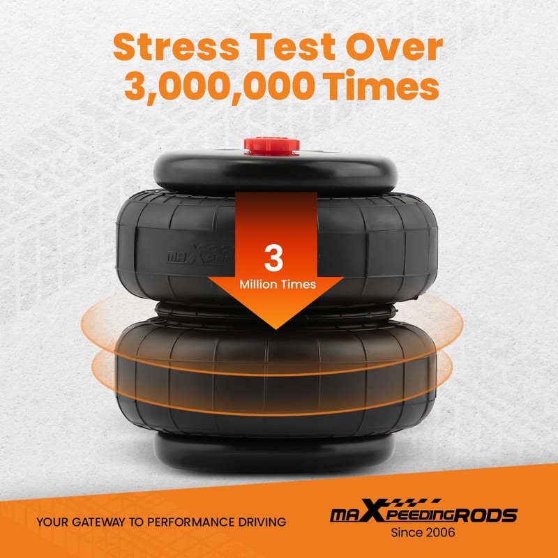 maXpeedingrods 2PCS Universal Air Suspension Spring Double Bellow Standard 2500