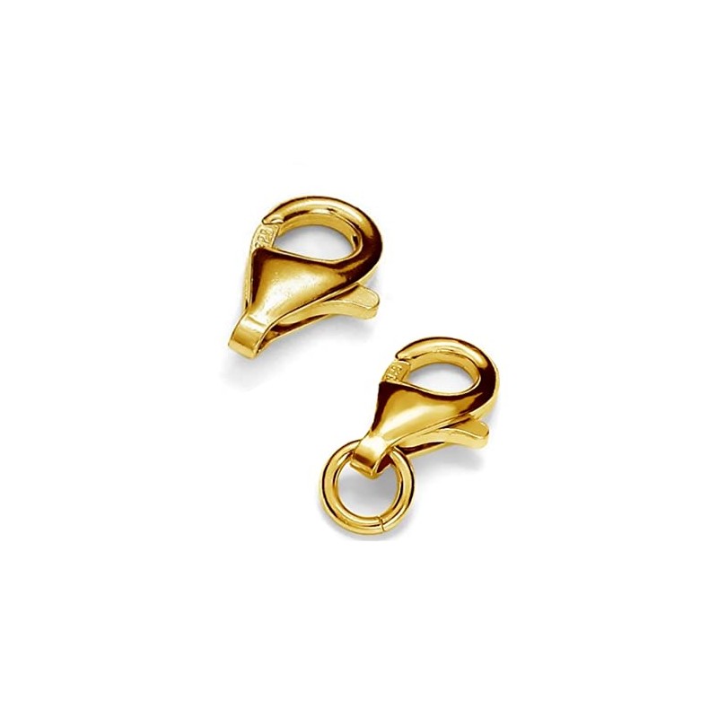 My-Bead Lobster Clasp 19 mm 925 Sterling Silver 24 Carat