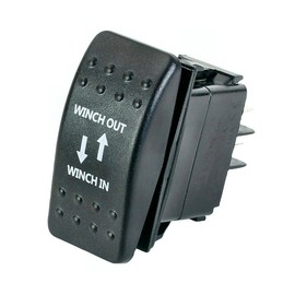 Venom Universal UTV Winch Flush Mount Dash Rocker Switch Genuine Fit (Momentary On-Off-Momentary On)