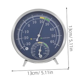 ULTECHNOVO Stainless Steel Thermohygrometer Digital Thermometer Precision Barometer Wireless Sauna Outdoor Thermometer