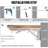 Folding Shelf Brackets 12 inch 2 Pcs Max. Load 220lb