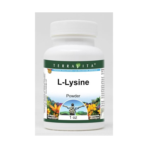 Terravita Terravita L-Lysine Powder (1 oz, ZIN: 514863) - 3