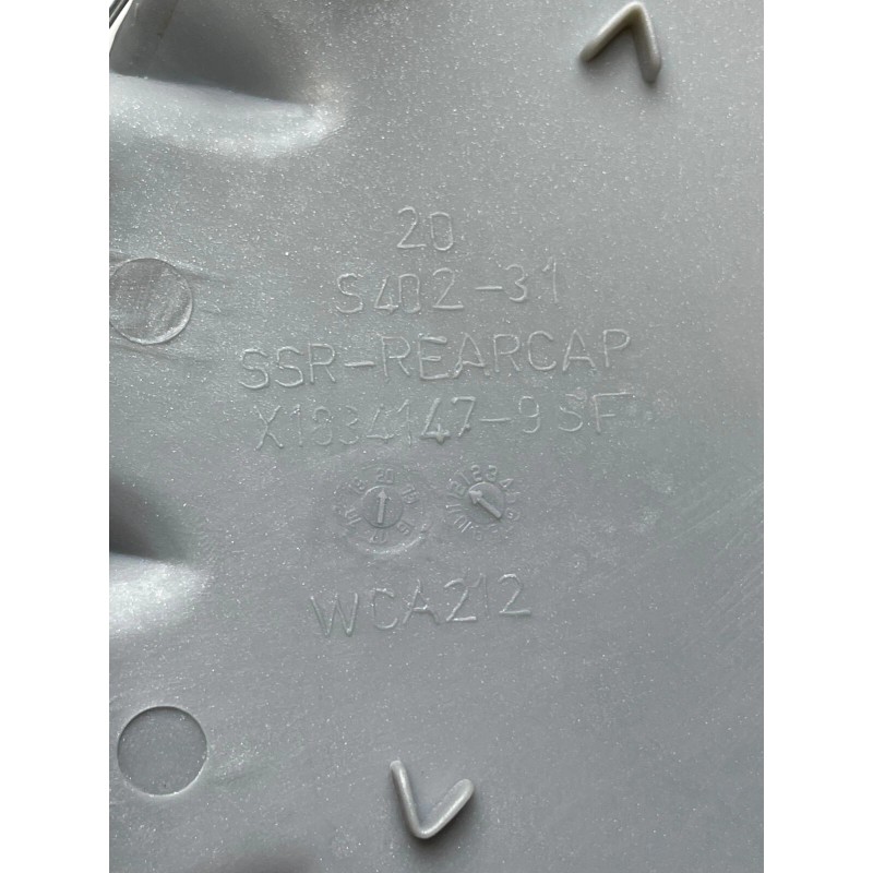 SSR Silver No Logo Snap In Wheel Center Cap with