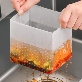 TOYMYTOY Draining Trash Bags, Freestanding, Stand Up, Pack of 150, No Triangular Corners Required, Freestanding, Disposable Type, 9.8 x 3.9 x 7.1 inches (25 x 10 x 18 cm)