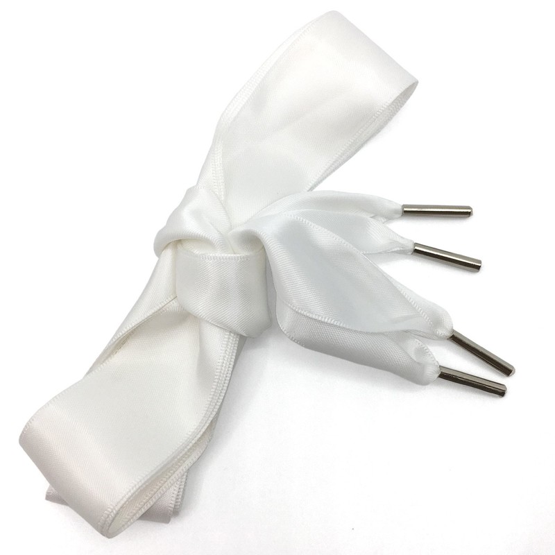 WEGOODZF Satin Ribbon Shoe Laces: 3CM Wide Flat Silk Shoelaces
