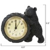 BLACK FOREST DECOR Playful Bear Cub Desk Clock