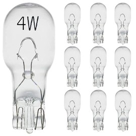 Diximus Landscape Lights - Pack of 10, Low Voltage, T5 Malibu Bulbs 4W, 12V, Wedge Base, Landscape Bulbs