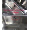 2x Overflow Pipes, Overflow Tube for Sink Extendible, Circular Interface(Size: