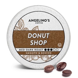 Angelino's Coffee, 96 Count, Compatible with Keurig 2.0 K-Cup Brewers (Donut Shop, 96 Count)