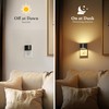 JandCase LED Night Lights Plug into Wall, 2 Pack Black