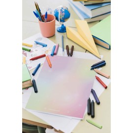 Friendly Fox Letter Paper Rainbow Paper A4, Children's Writing Paper Girls Boys 50 Sheets Paper Colourful & Printed on One Side