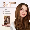 Herbishh Chestnut Brown Shampoo for Gray Hair, Hair Dye Shampoo