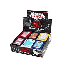 Las Vegas Style Casino Played Cards - Assorted Colors and Styles (1 Pack)