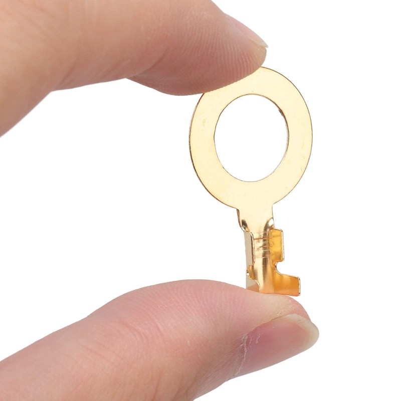 Uadme Brass Ring Cable Lug, 540 Pieces Ring Terminal Kit,