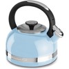 KitchenAid 2.0-Quart Porcelain Stovetop Tea Whistle Kettle, 2 Qt, Cameo Blue