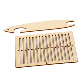 2Pcs Belt Weaving Kit, Handmade Poplar Loom Tools for Bracelet Making, Ideal Kids and Knitting Beginners, Easy to Install and Fun with Foldable Loom