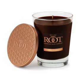 Root Candles Scented Candles Honeycomb Veriglass Handcrafted Premium Beeswax Blend Scented Candle, Large, Coffee Roastery